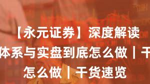 【永元证券】深度解读：投教体系与实盘到底怎么做｜干货速览