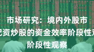 市场研究：境内外股市中配资炒股的资金效率阶段性观察