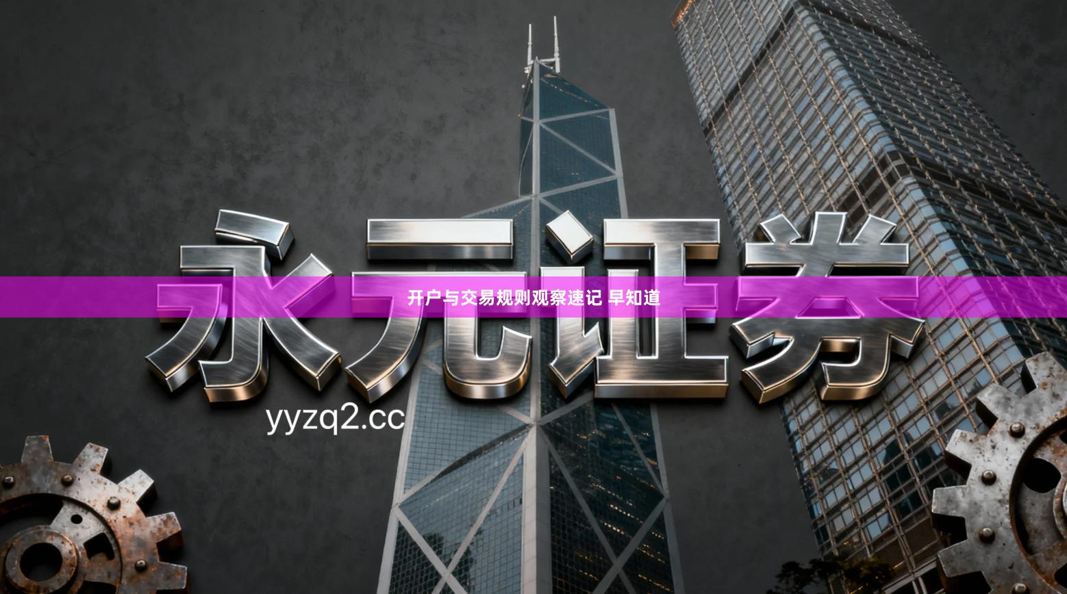 开户与交易规则观察速记 早知道